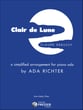 Clair de Lune piano sheet music cover